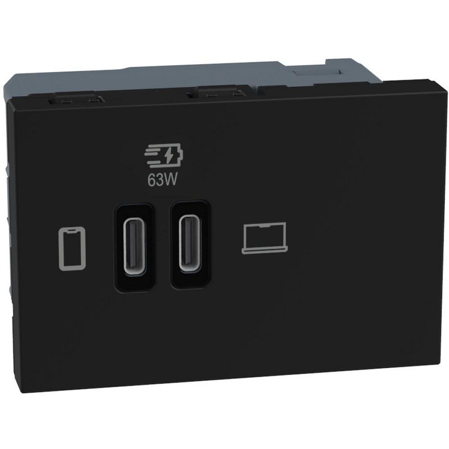 Light Now USB oplader type C+C - 65W Power Delivery - 3 modu