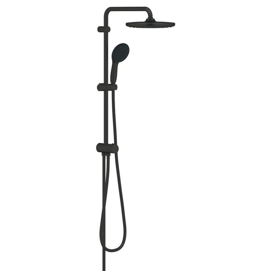 Vitalio Start 250 douchesysteem met omstelkraan matte black (mat zwart)