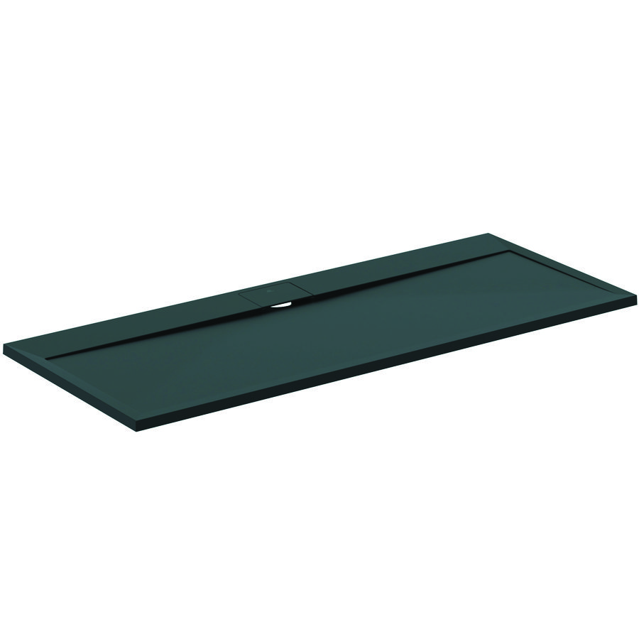 Douchebak I.LIFE ultra flat solid composiet 170x70cm rechthoekig zwart