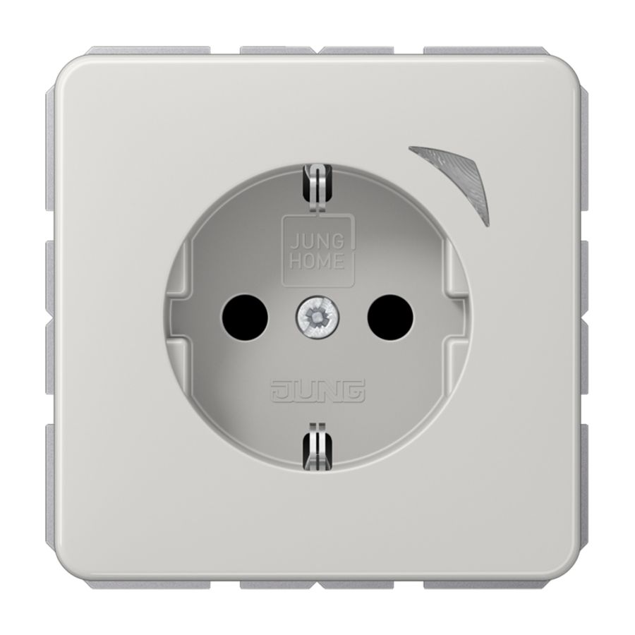 Wandcontactdoos CD500 lichtgrijs Saf.+ HOME