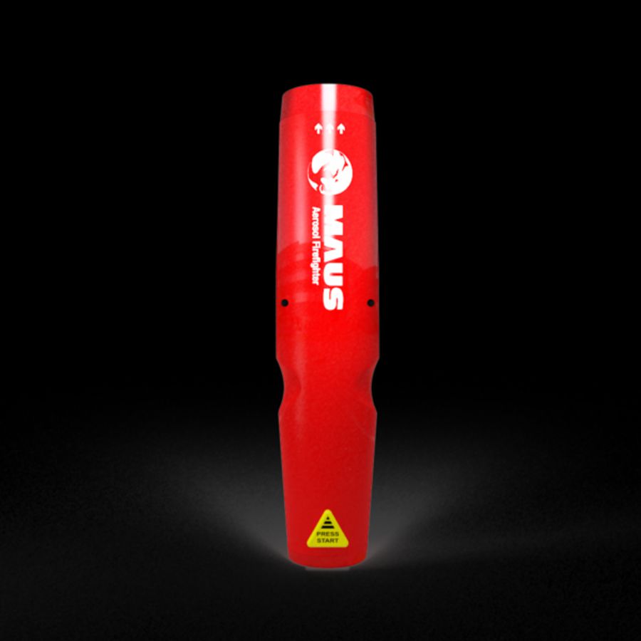 Aerosol brandblusmiddel incl wandmontage handblusser single