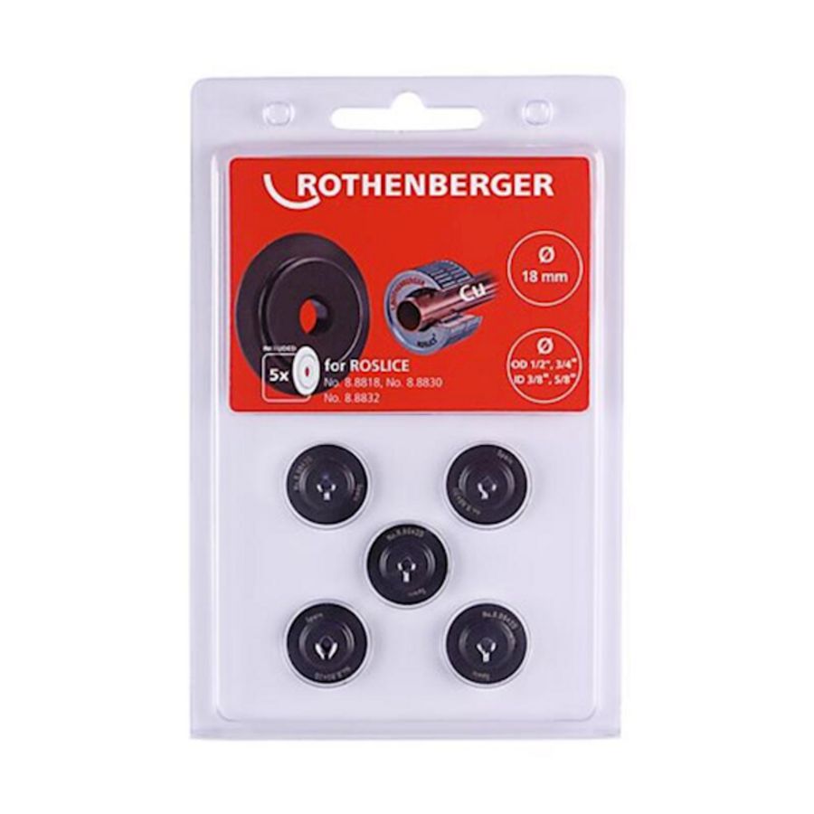 Snijwiel voor roslice, 18mm, 1/2"-3/4", 5st.