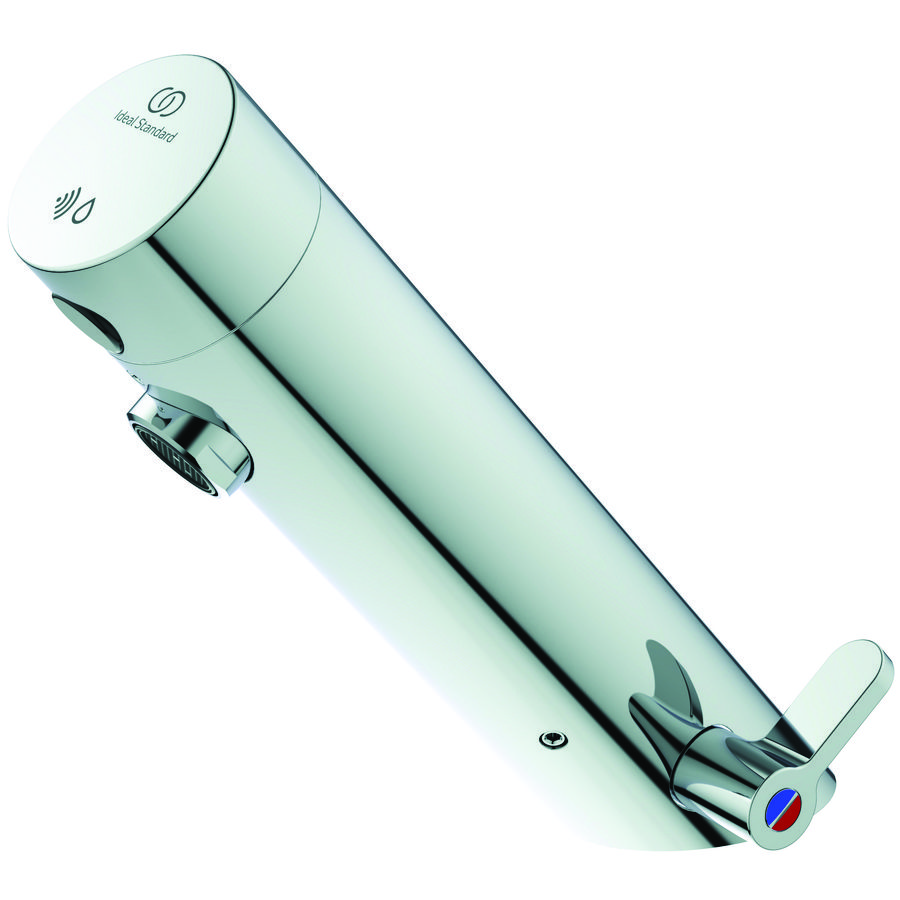 Elect. wastafelkraan m menging netvoeding chroom A7558AA