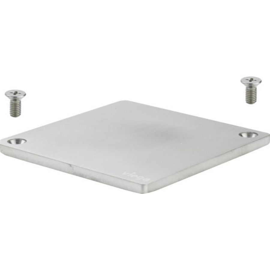 Achterplaat 100x100 RVS/blank