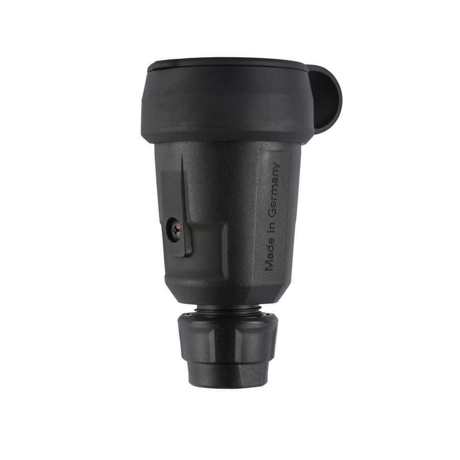 Koppelcontactstop geaard Hightech SCHUKO kraag blauw VVE=10