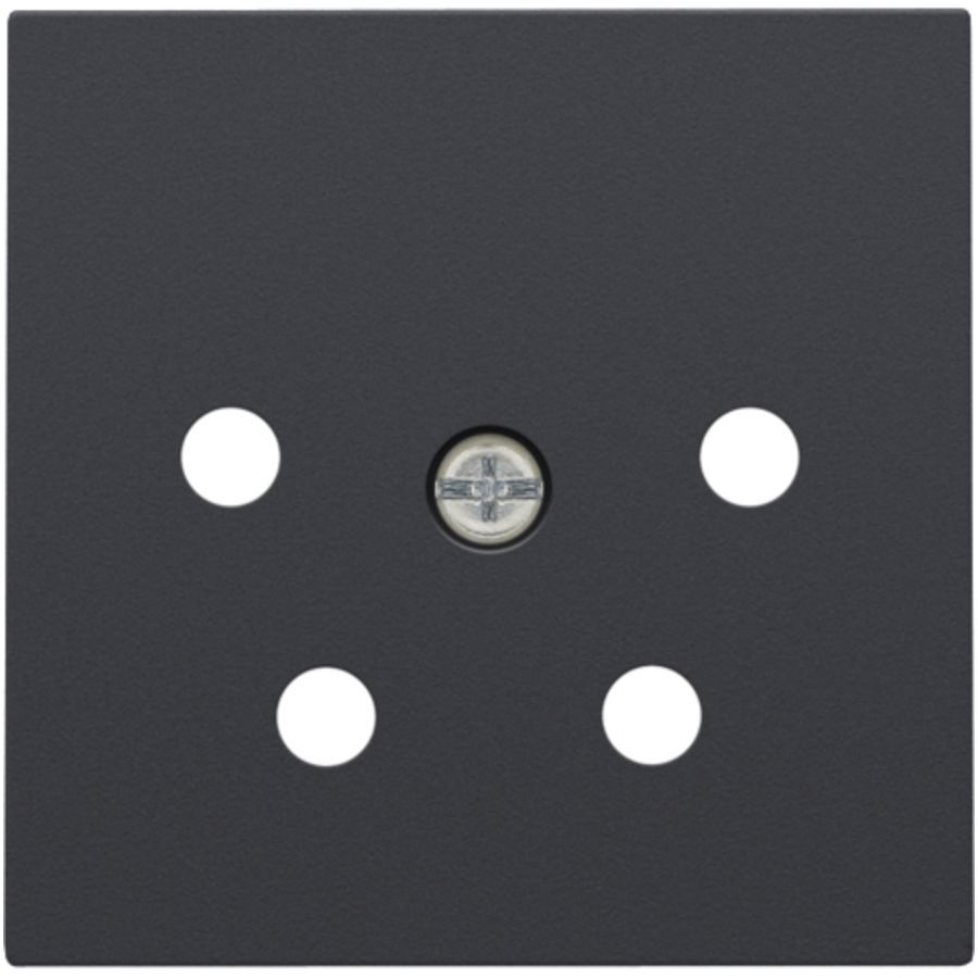 Afwerkingsset 4-polig inbouwcontactdoos PTT anthracite