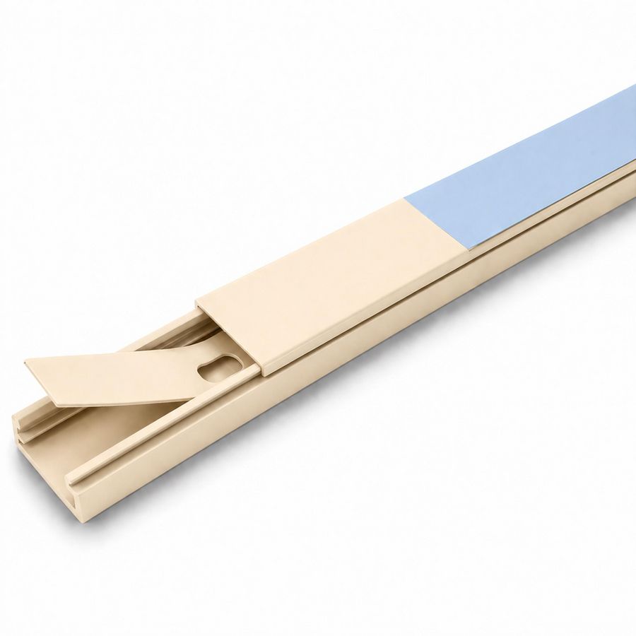 Lengte a 2m. leidingkoker 25x13mm Systeem25 creme