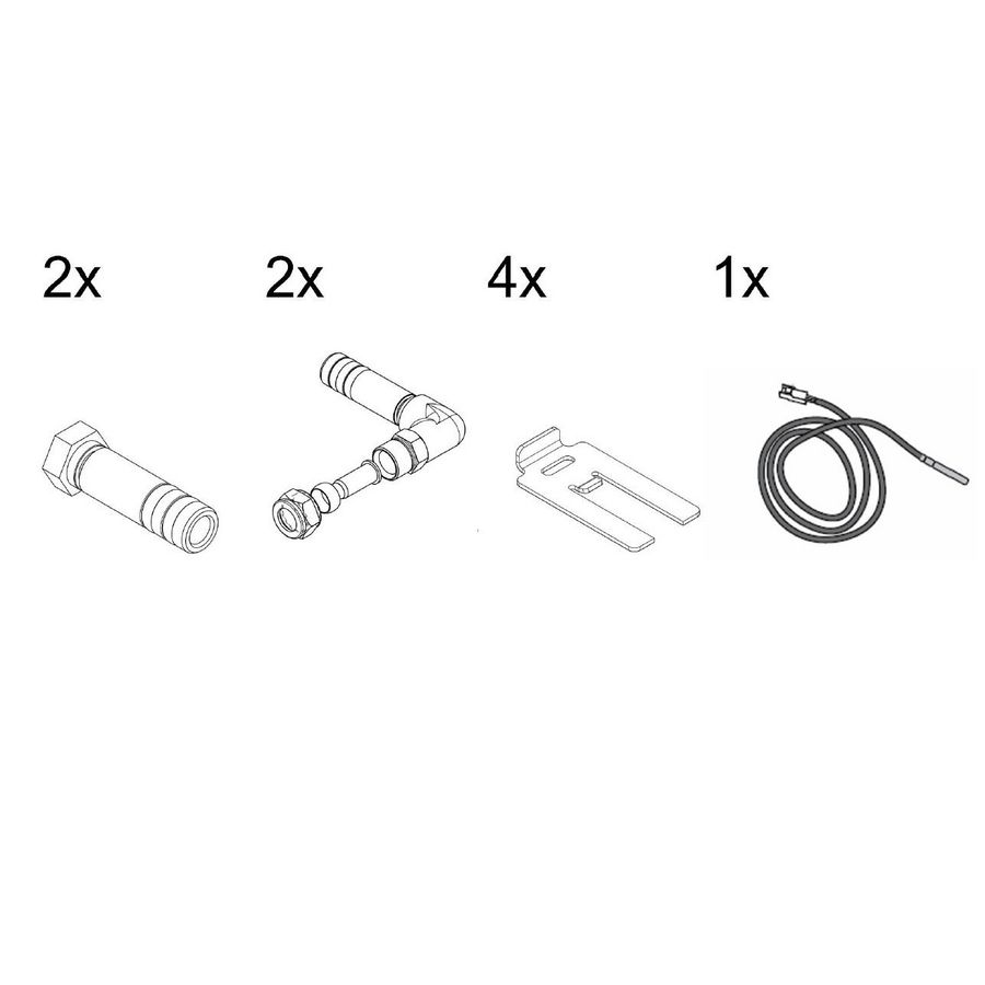 hydr.con.set/2 2xVD op,plat dak
