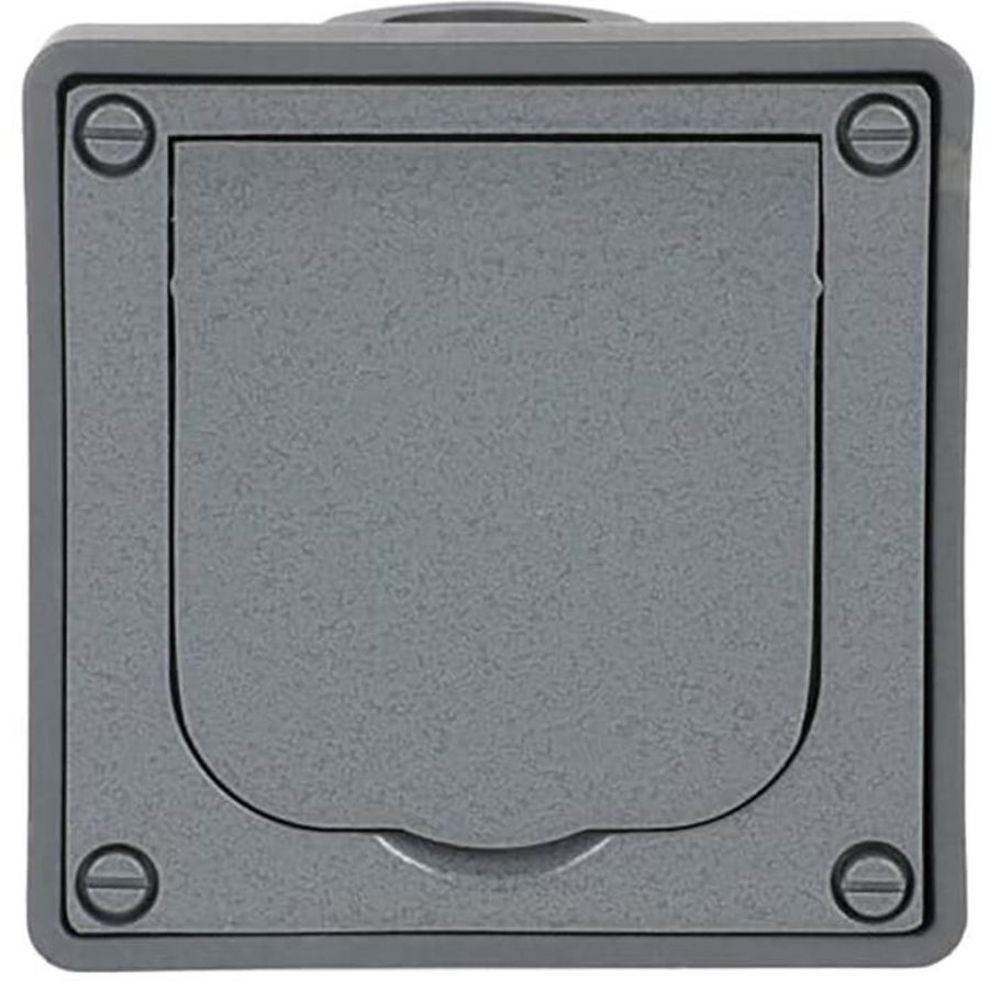 Wandcontactdoos alu kd inb (20 EFDB2)