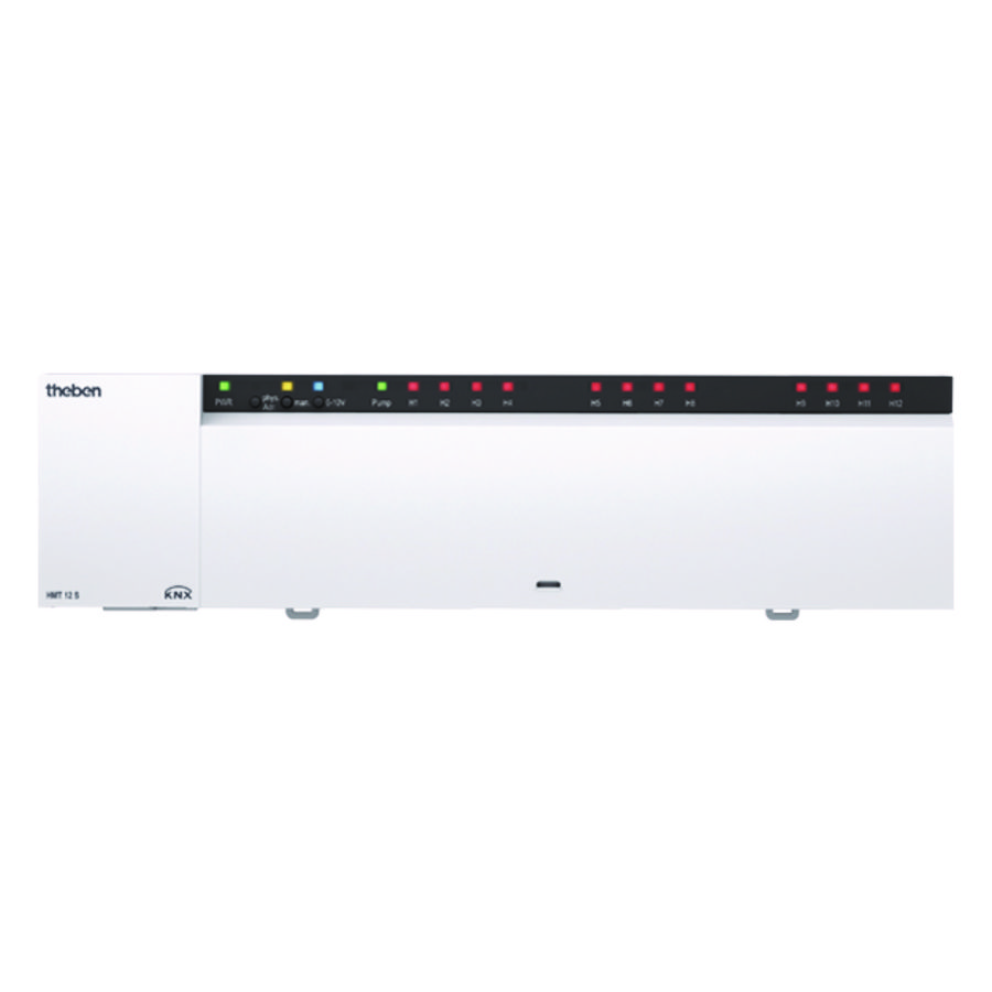 Verwarmingsactor voor 12 thermomotoren KNX