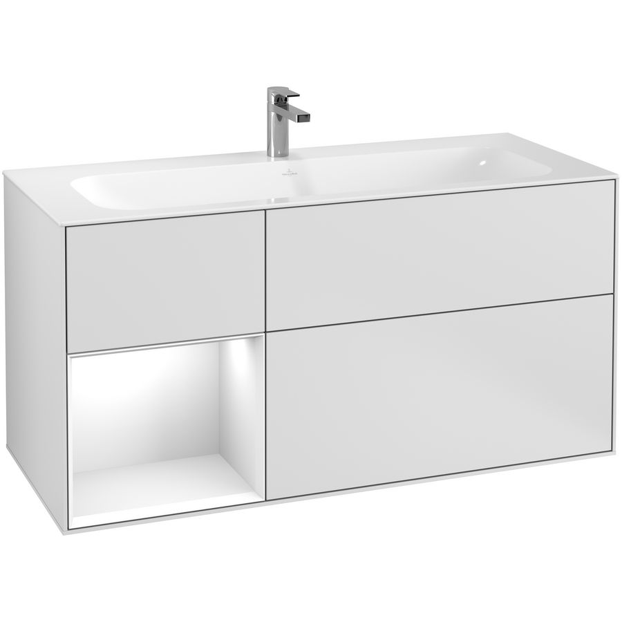 Wastafelonderkast Finion 1196x591x498mm White Matt Lacquer G060GFMT