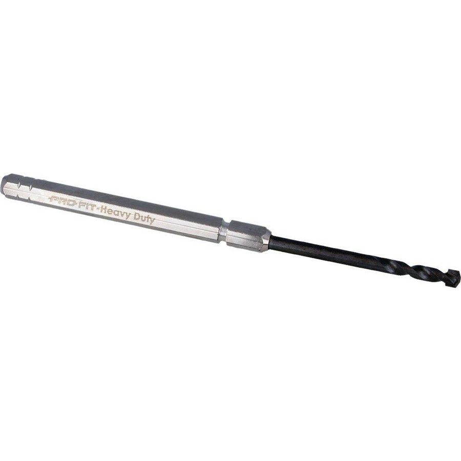 Click & Drill "Heavy Duty" opnameschacht zeskant 10 mm met vaste centreerboor HM tipped lang, voor Multi Purpose gatzagen 32-330 mm