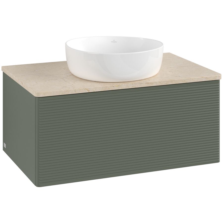 Wastafelonderkast Antao 800x360x500mm L.Green Matt Lacquer L30113HL
