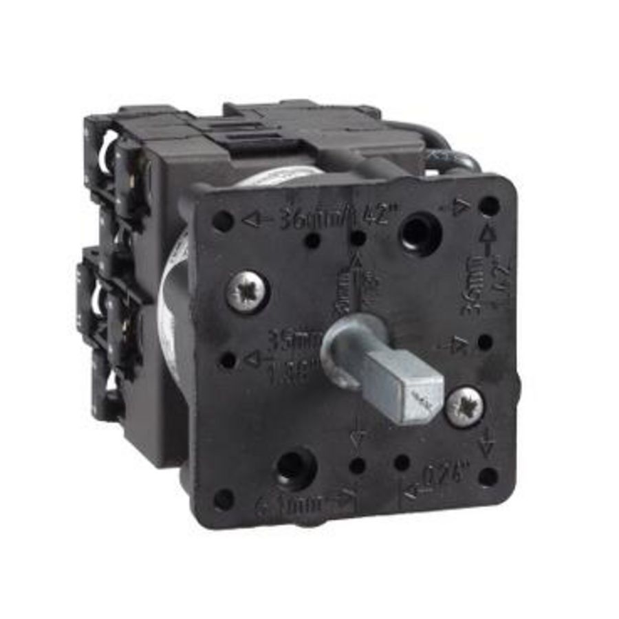 Schakelblok omschakelaar 3P 45gr. 20A Schroefm Harmony K1/K2