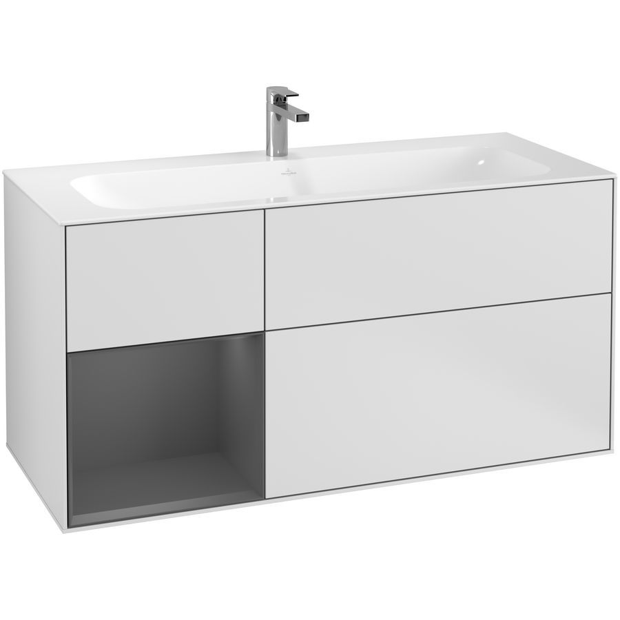 Wastafelonderkast Finion 1196x591x498mm White Matt Lacquer G060GKMT