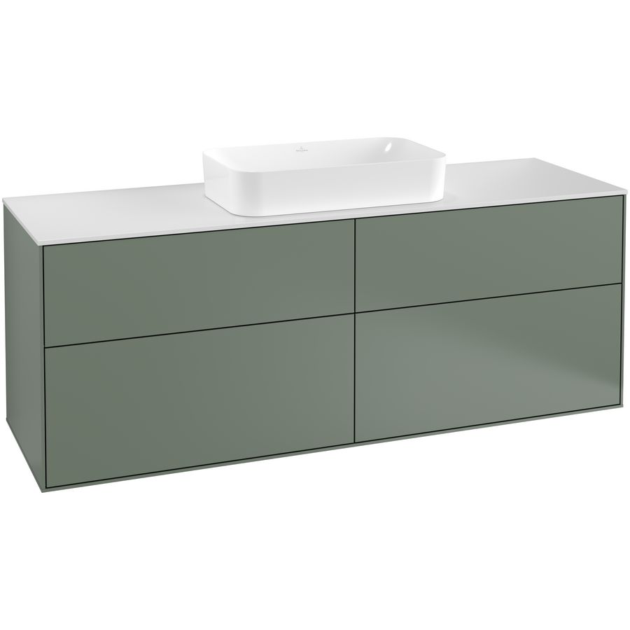 Wastafelonderkast Finion 1600x603x501mm Olive Matt Lacquer G32100GM