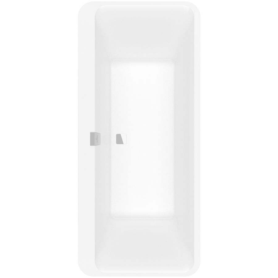 Bad Square Edge 12 vrijstaand 180x80cm quaryl UBQ180SQE9W2V-RW