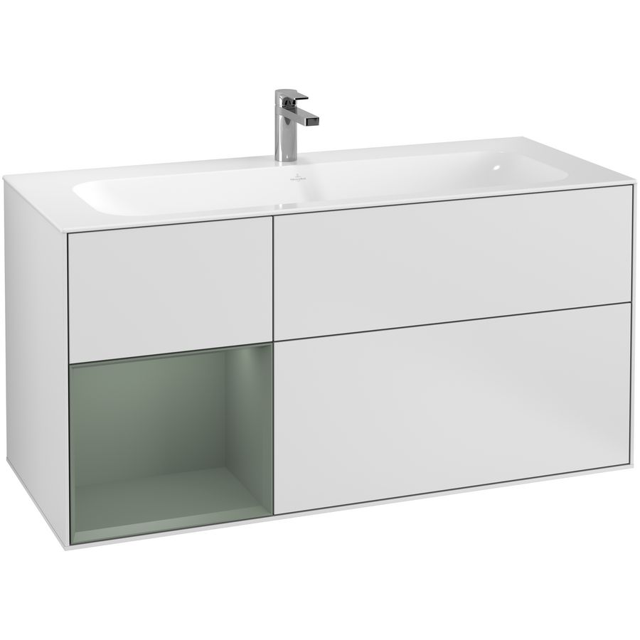 Wastafelonderkast Finion 1196x591x498mm White Matt Lacquer G060GMMT