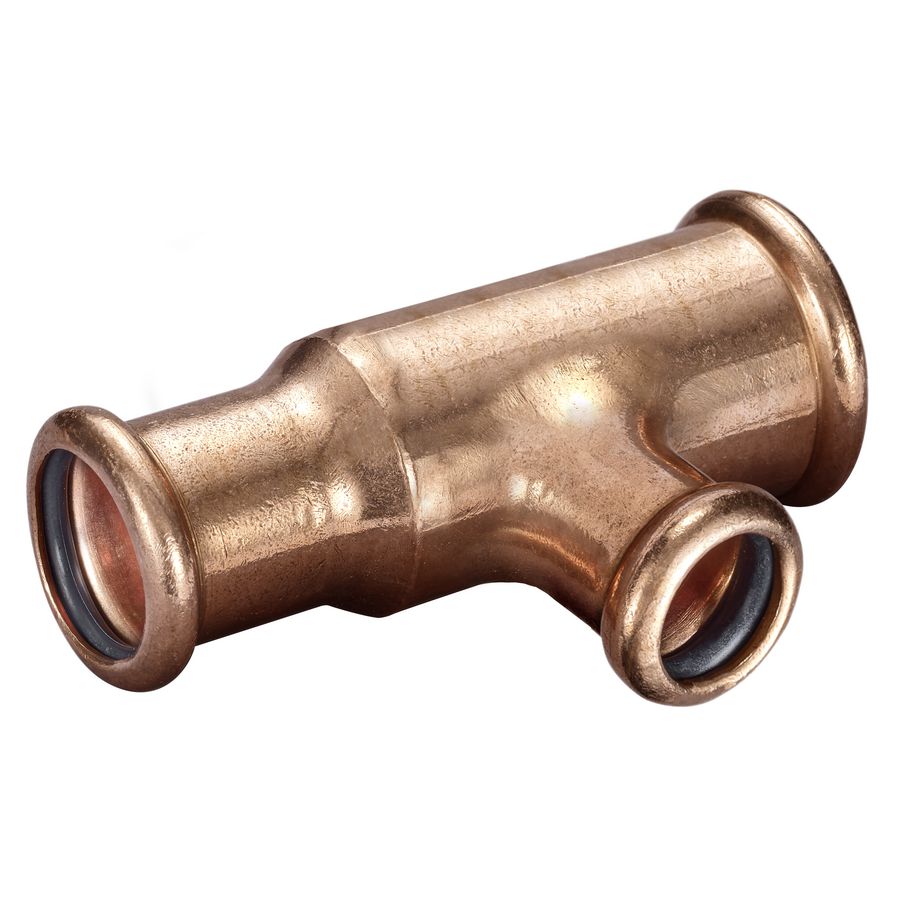 T-koppeling verlopend XPress CU 28x15x22mm 7127