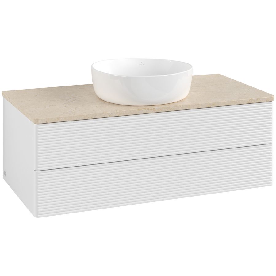 Wastafelonderkast Antao 1000x360x500mm G.White.L K20113GF