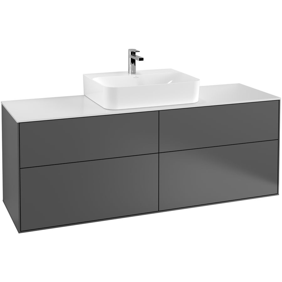 Wastafelonderkast Finion 1600x603x501mm Antr. Matt Lacquer G19100GK