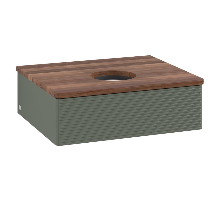 Wastafelonderkast Antao 600x190x500mm L.Green Matt Lacquer L07112HL
