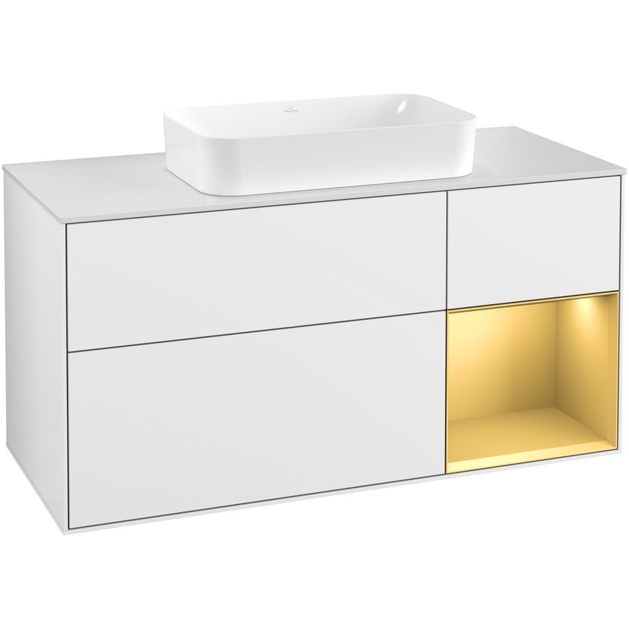 Wastafelonderkast Finion 1200x603x501mm G.White.L G301HFGF