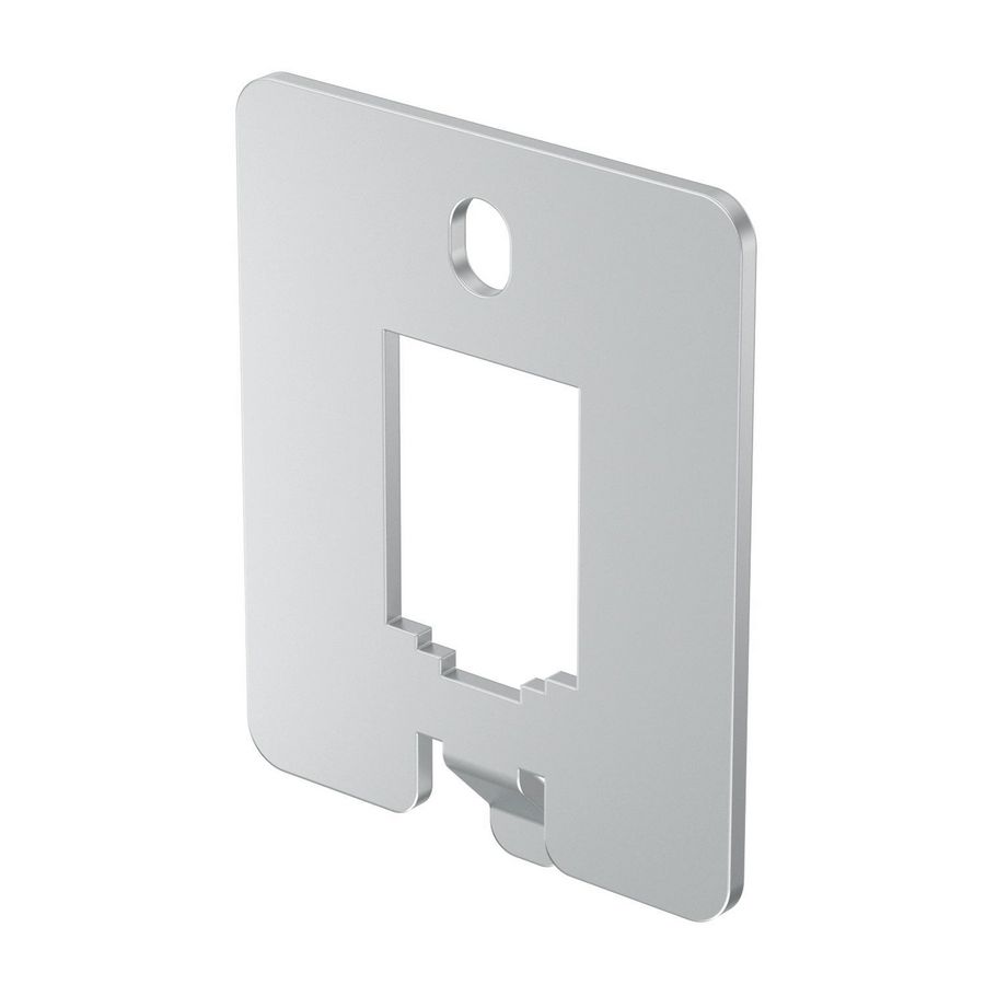 Dataplaat voor UDHOME-ONE type B 38x46x1,5 rvs
