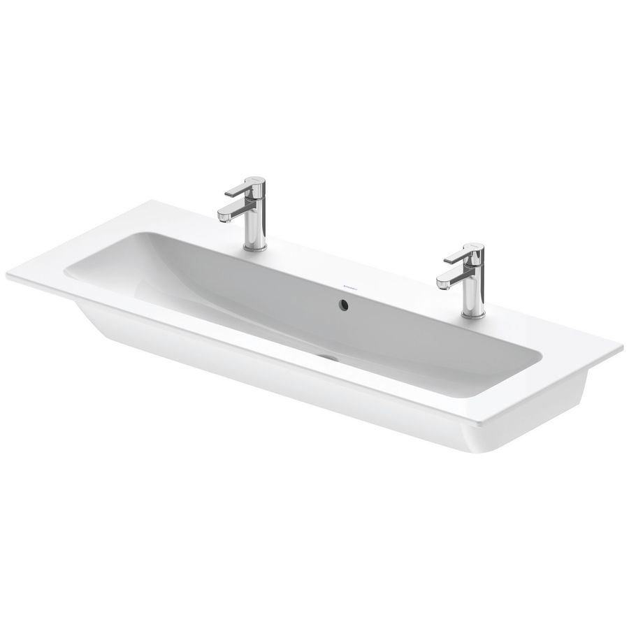 Wastafel wit hoogglans 1230mm ME by Starck
