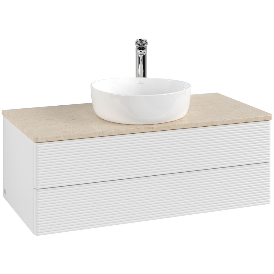 Wastafelonderkast Antao 1000x360x500mm G.White.L K20153GF
