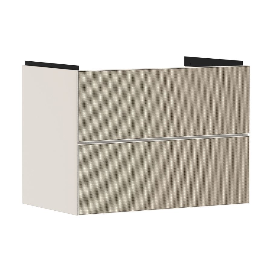Onderkast Sand Matt beige / front patterned bronze 780x475mm 2x la tbv wastafel Xevolos E 54179390