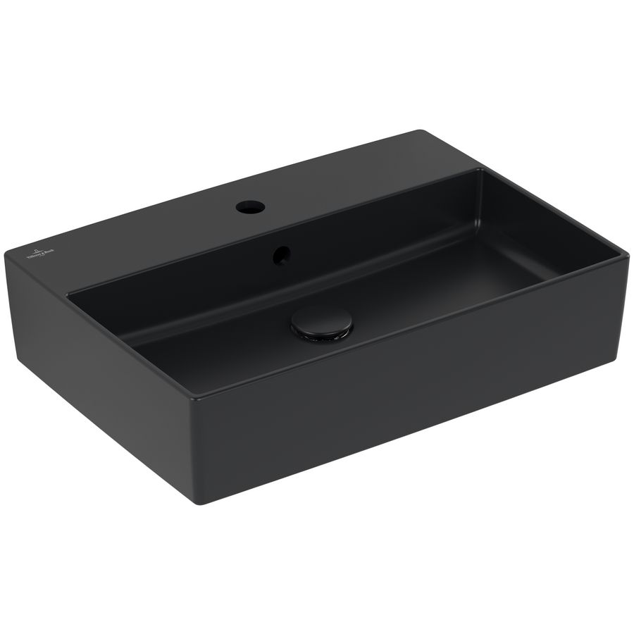 Opzetwastafel Memento 2.0 600x420mm Pure Black CeramicPlus  4A0760R7