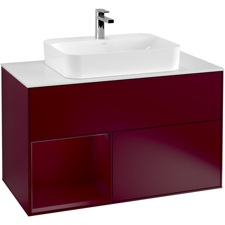 Wastafelonderkast Finion 1000x603x501mm Peony Matt Lacquer G361HBHB
