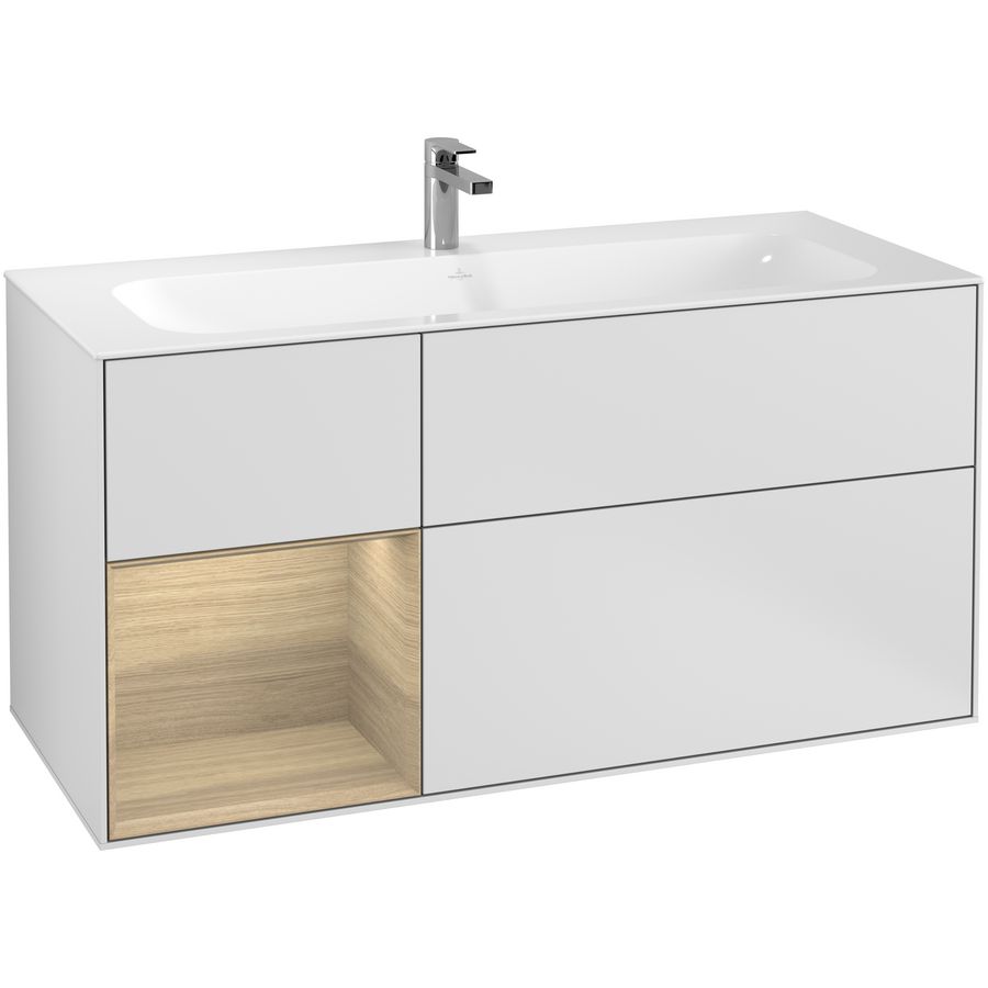 Wastafelonderkast Finion 1196x591x498mm White Matt Lacquer G060PCMT