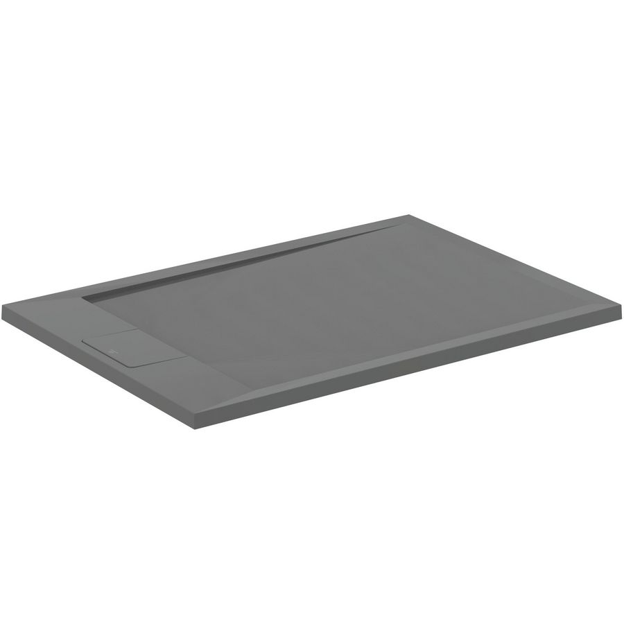 Douchebak I.LIFE ultra flat solid composiet 100x70cm rechthoekig betongrijs