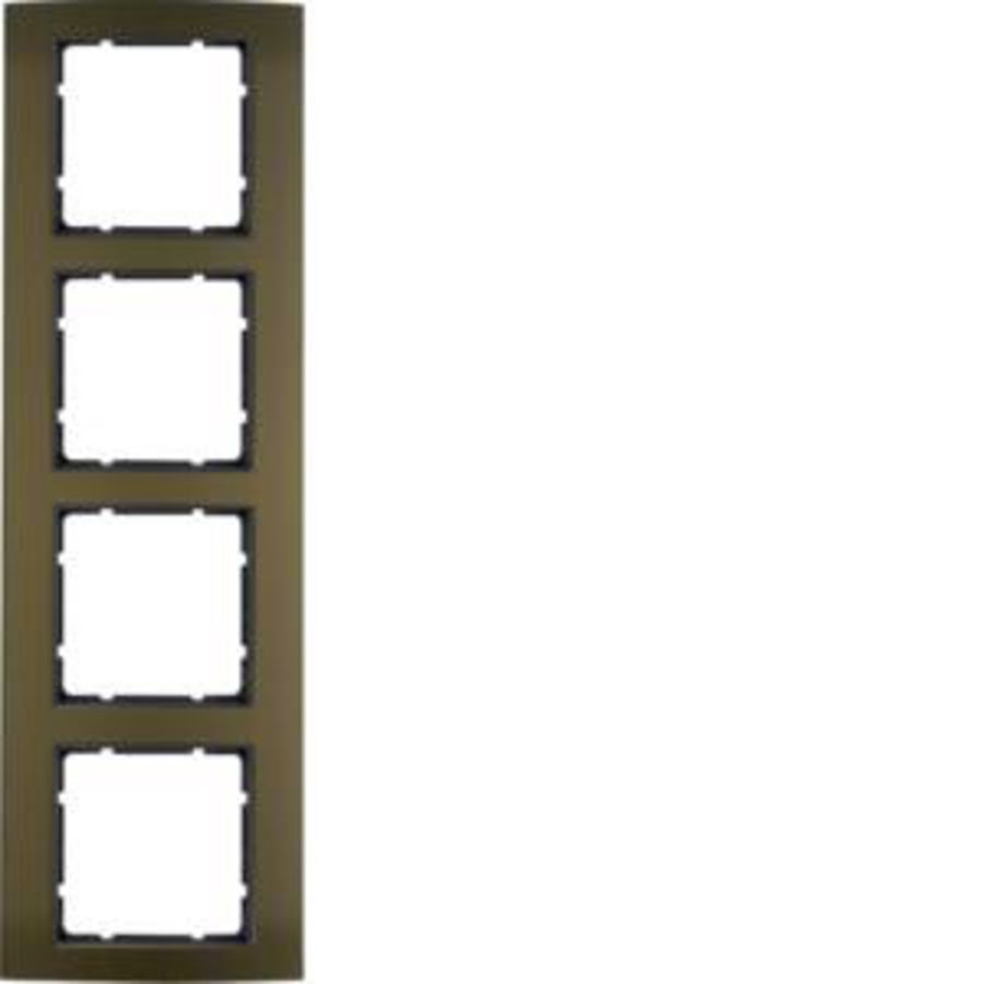 Afdekraam 4-v berker B.3 aluminium bruin/antraciet mat