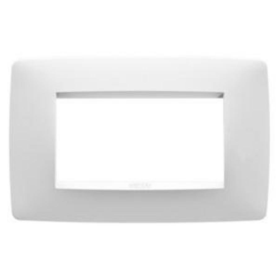 ONE PLATE-IN PAINTED TECHNOPOLYMER-4 MODULE-SATIN WHIT