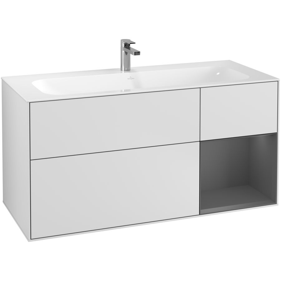 Wastafelonderkast Finion 1196x591x498mm White Matt Lacquer G070GKMT