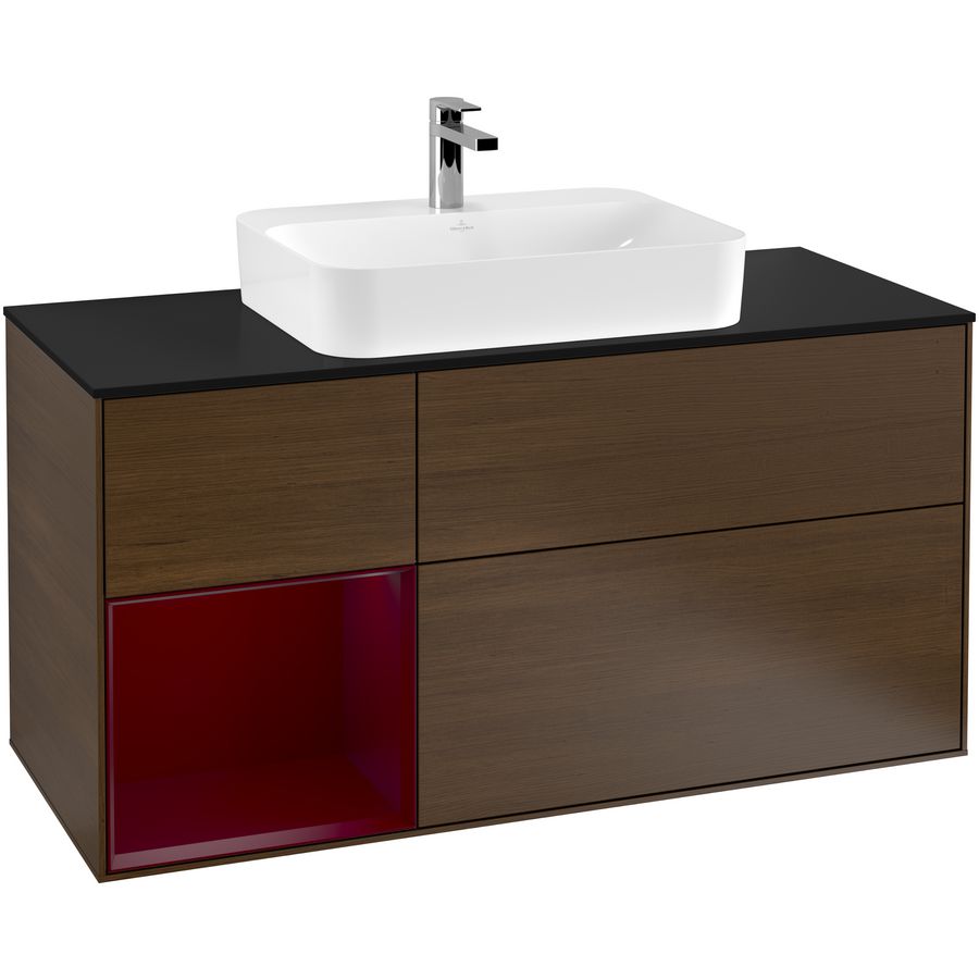 Wastafelonderkast Finion 1200x603x501mm W.Veneer G412HBGN