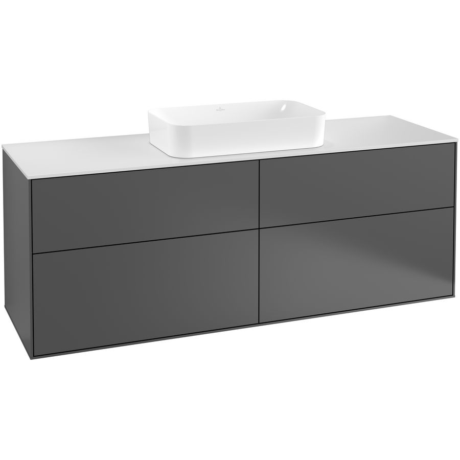 Wastafelonderkast Finion 1600x603x501mm Antr. Matt Lacquer G32100GK