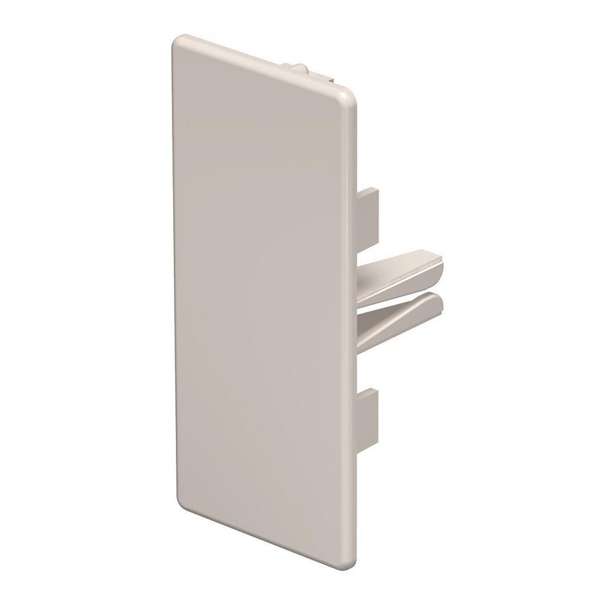 Eindstuk 40x90mm polyvinylchlorid creme wit 9001 VVE=10