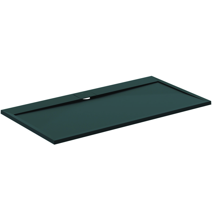 Douchebak I.LIFE ultra flat solid composiet 170x80cm rechthoekig zwart
