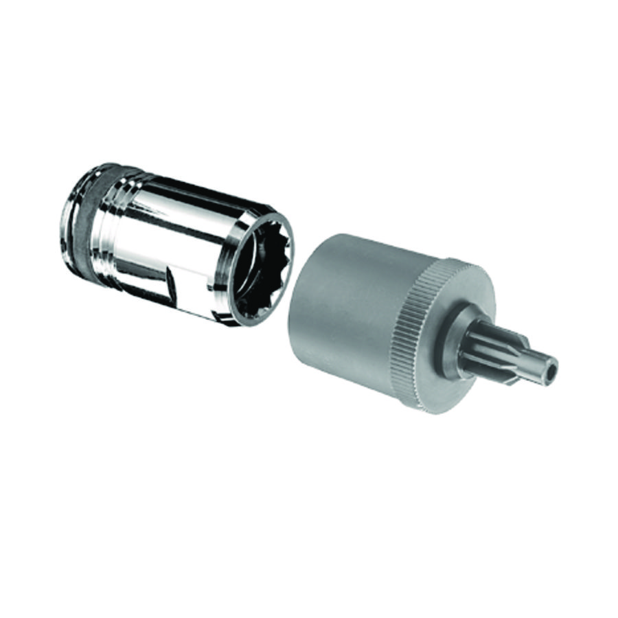 PROMO Adaptor QUICK steektechniek 1/2" L=35mm chroom zelfdichtend (007000699)