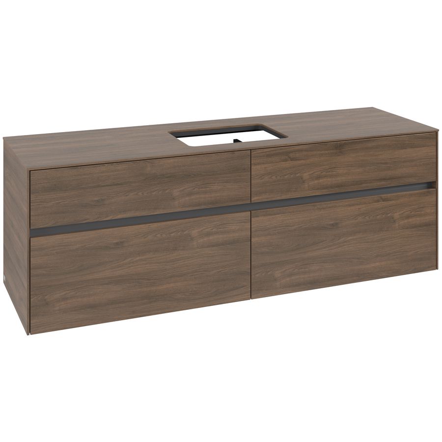 Wastafelonderkast Collaro 1600x548x500mm Ariz.Oak C12000VH