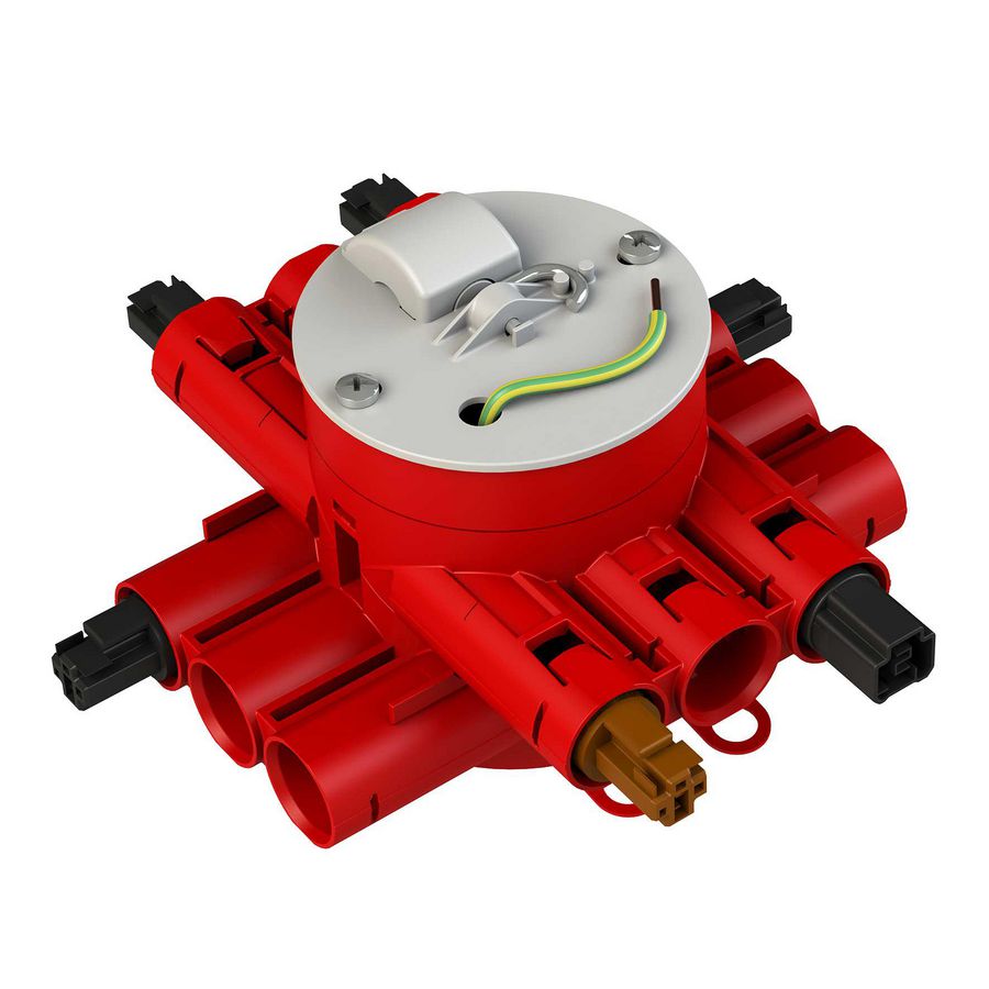 Stekerbare centraaldoos brandwerend enkelpolig CHS75-E4