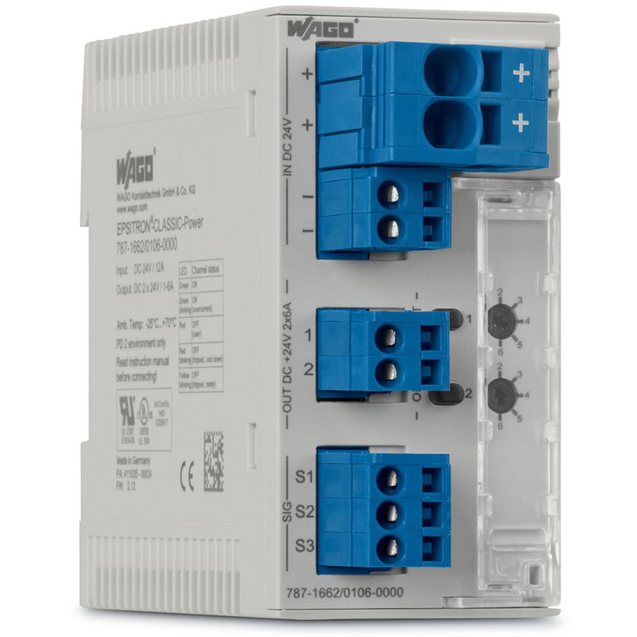 Elektronische beveiligingsschakelaar 2-kan. 787-1662/000-054