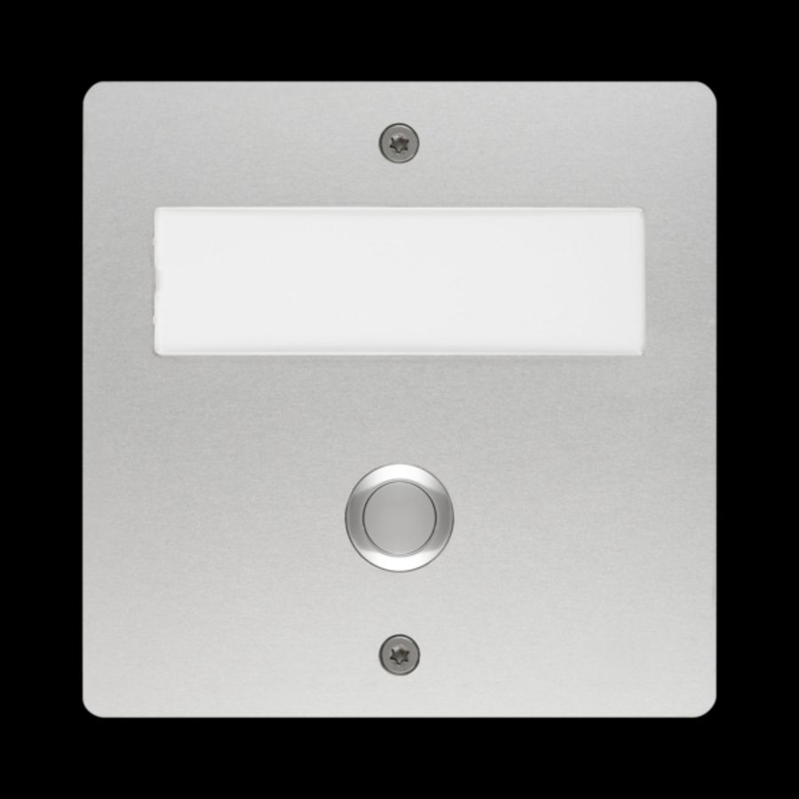 Draadloze etageplaat inbouw aluminium