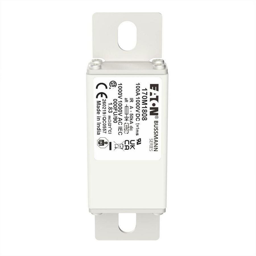 Zekeringelement FUSE 100A 1000V DC 000FU/90 AR UR