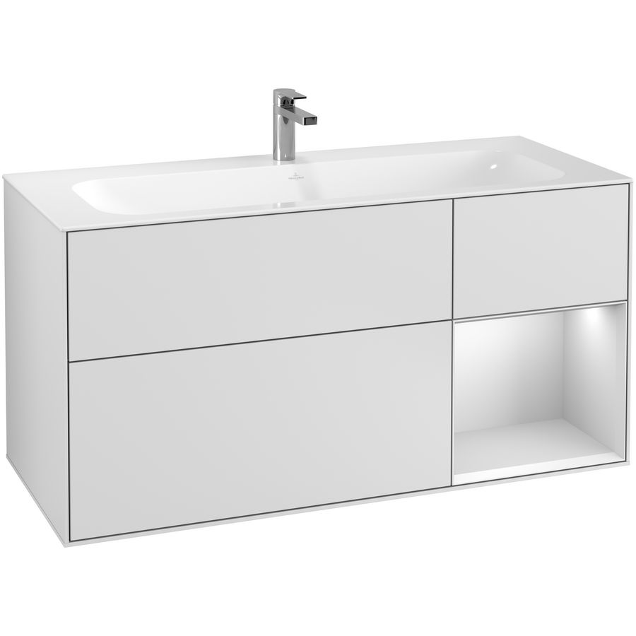 Wastafelonderkast Finion 1196x591x498mm White Matt Lacquer G070MTMT
