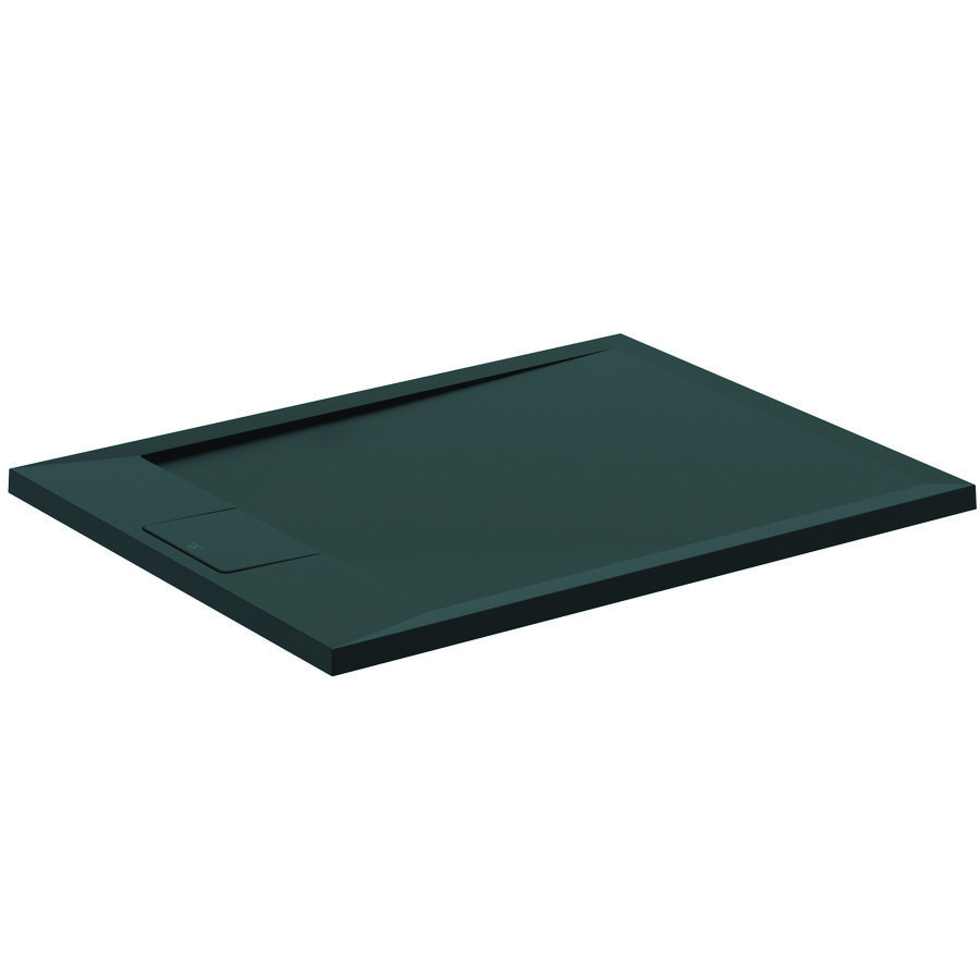 Douchebak I.LIFE ultra flat solid composiet 90x70cm rechthoekig zwart